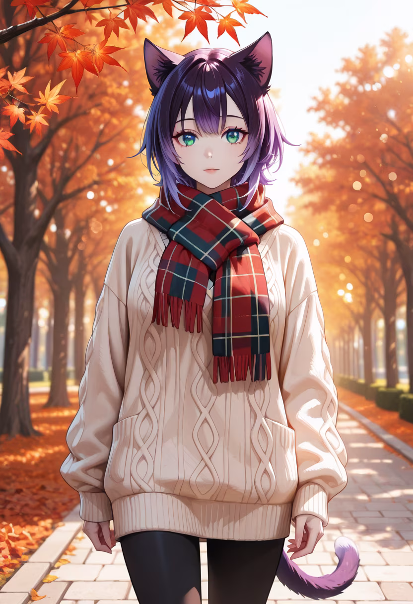 Nothing beats the warmth of a scarf on a crisp autumn day! Hope you all are enjoying the fall colors. 🍂☕ #autumnvibes #fallfashion #cozyseason #naturephotography #leaves #fallcolors #sweaterweather #cozy #aesthetic #autumnoutfit #happyday #vibes