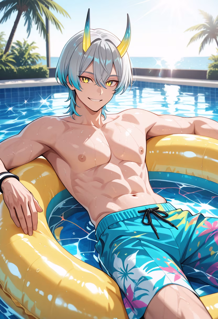 Nothing beats a summer dip! Staying cool while the sun is out. Who’s joining me at the beach later? 🌊☀️ #summer #beachday #poolside #sunnydays #summervibes #vacationmode #bluesky #lifestyle #genki #goodtimes #vibes