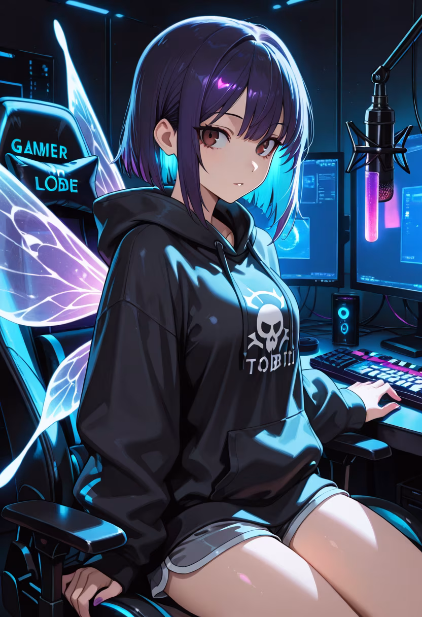 Late night grind, don't mind me. Who else is still awake? 🎮✨ #gaming #pcsetup #rgb #nightowl #gamergirl #streamerlife #setupinspiration #techvibes #gamingcommunity #battlestation #latehours