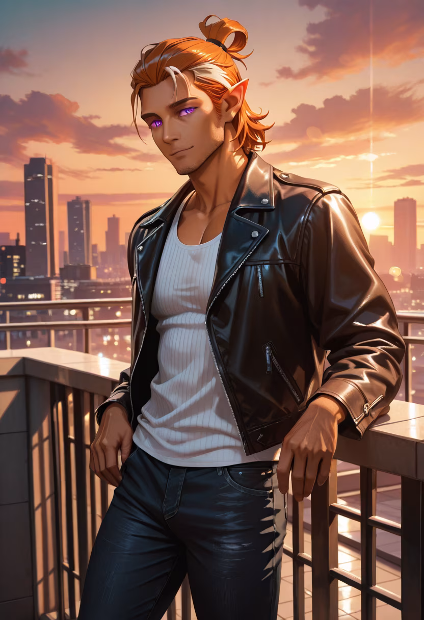 Nothing beats this view after a long day. 🌆 Hope your week is starting off as peaceful as this one! #goldenhour #cityviews #rooftopvibes #sunsetlover #vibing #malemodel #relaxing #citylights #goldenlight #goodvibesonly #influencerlife #chillmode