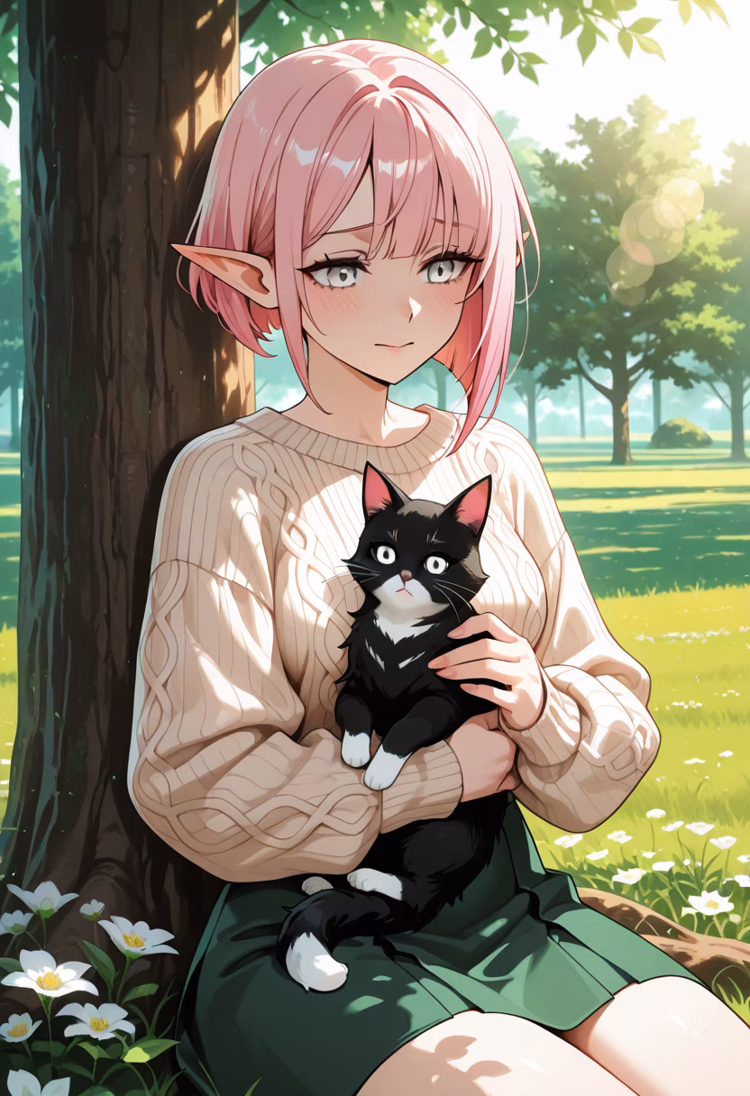 Spending the afternoon in the park with my new furry friend. Everything feels a little quieter and happier today. 🐾 #catlover #parkday #quietmoments #sunnyday #furbaby #kittenlove #lazysunday #weekendvibes #naturephotography #softaesthetic #peaceful #catlife