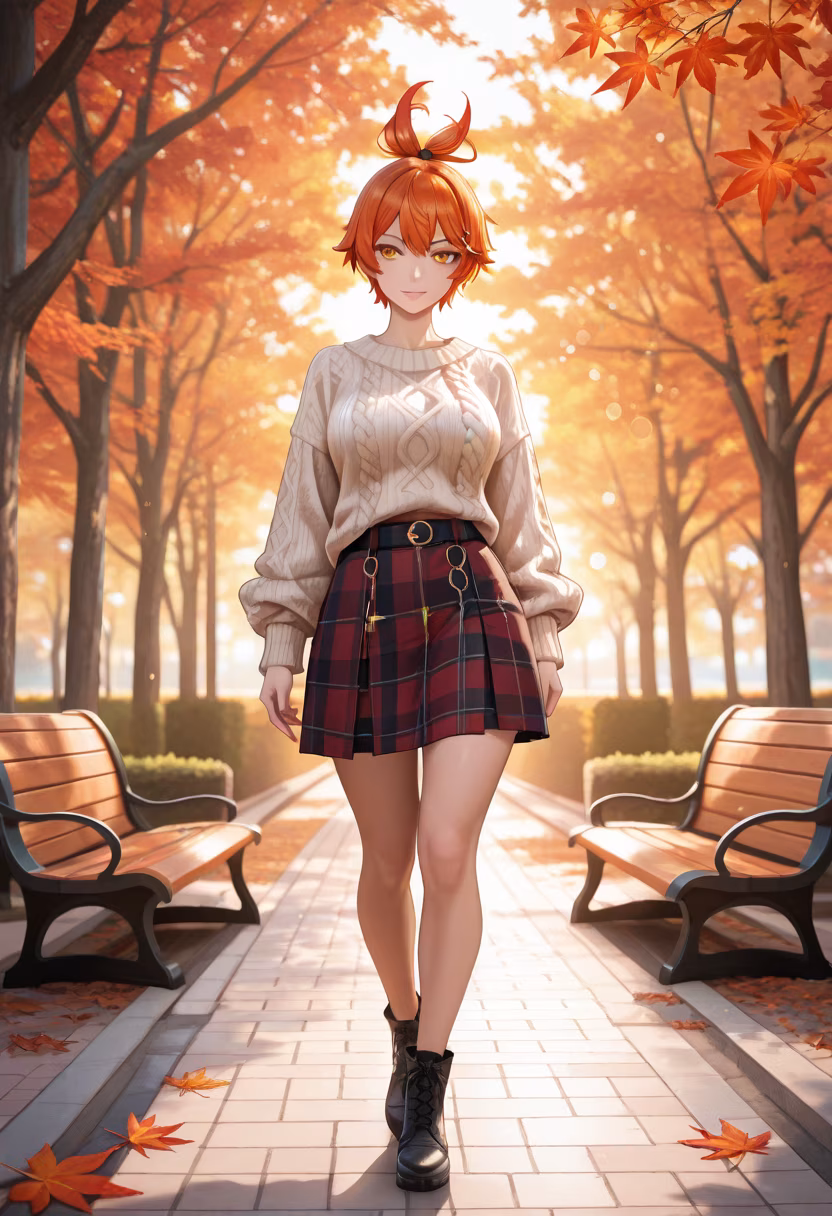 Falling in love with this autumn weather. 🍂 There is something so peaceful about walking under the changing leaves, don't you think? #autumnvibes #cozyseason #fallfashion #leaveschanging #peacefulmoments #naturewalk #sweaterweather #goldenhour #octobermood #explorepage