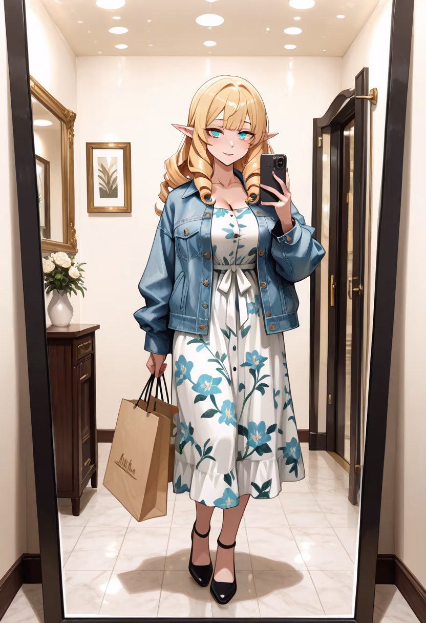 Found the perfect fit for our next date... or maybe just for you to look at. 🛍️✨ So obsessed with this new haul! #shoppingday #retailtherapy #newoutfit #fashionhaul #ootd #mallvibes #shoppinghaul #treatyourself #yanderevibes #styleinspo #aesthetic #girlythings