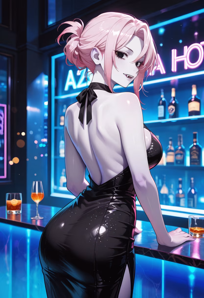Neon lights and cocktails to end the night. 🍸✨ Who's coming with me next time? #nightout #neonlights #cocktailhour #cityvibes #datenight #noa #vibes #ootd #glam #partylook #citygirl #nightlife