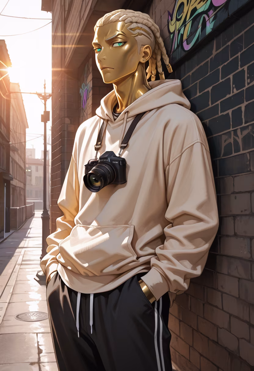 Don't get the wrong idea, I'm just out for a walk because the air is actually bearable today. Don't stare too long. 🙄✨ #dayoff #vibes #citylife #walk #mensfashion #dailylook #kaito #mood #casualstyle #notinterested #stare #whatever
