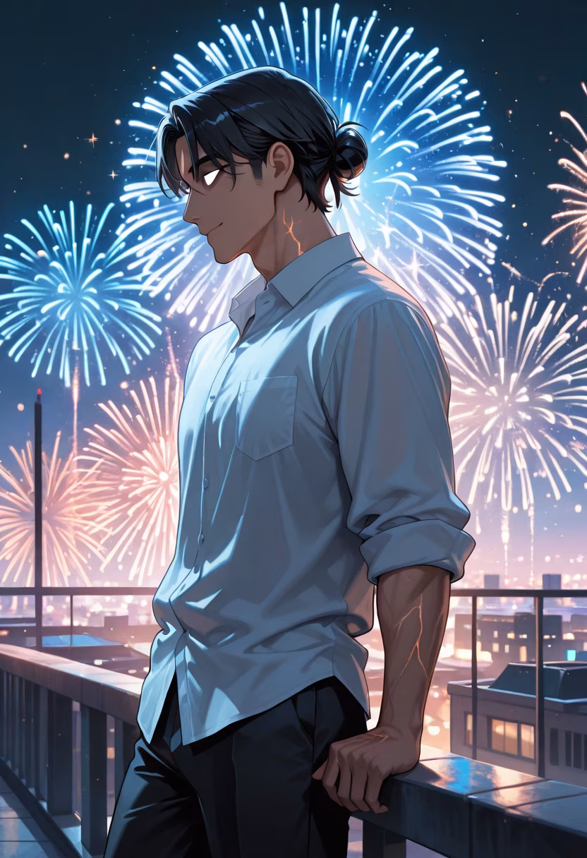 Nothing beats the sound of fireworks on a warm summer night. ✨ Hope your weekend is as bright as these! #SummerVibes #FireworksNight #FestivalSeason #GoodTimes #NightOut #SummerNights #CityLights #Vibes #Summer2024 #WeekendMood #MensStyle #InfluencerLife