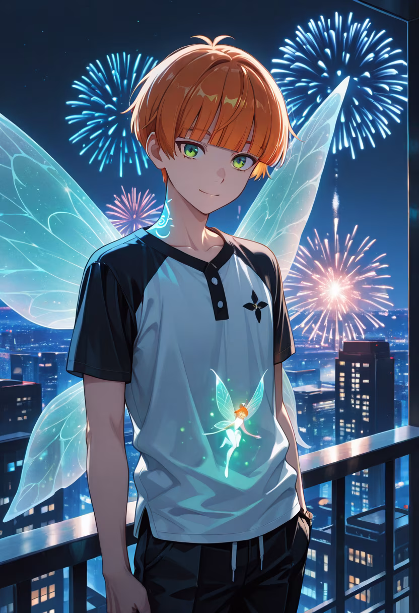 The fireworks are nice, I suppose. Glad I got to see them with you all. #summernights #fireworks #festivalvibes #tokyonights #summer2024 #nightlife #quietmoments #stargazing #aesthetic #mensfashion #cityview #summerstyle
