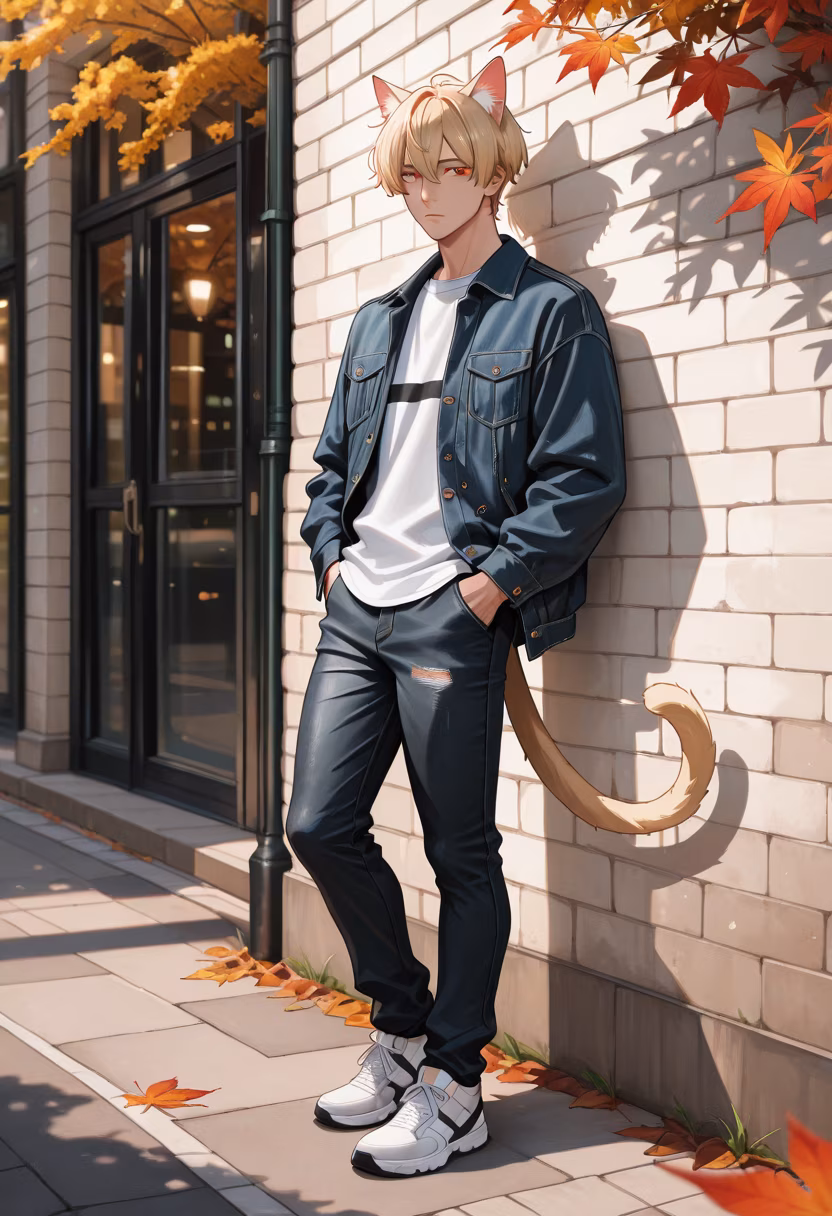 Finally got my hands on this vintage-inspired denim jacket, perfect for this crisp autumn air. What do you think of the fit? 🍂☕ #ootd #mensfashion #streetstyle #autumnvibes #denimjacket #fashionblogger #menswear #casualstyle #cityliving #lookbook #fitcheck #styleinspo