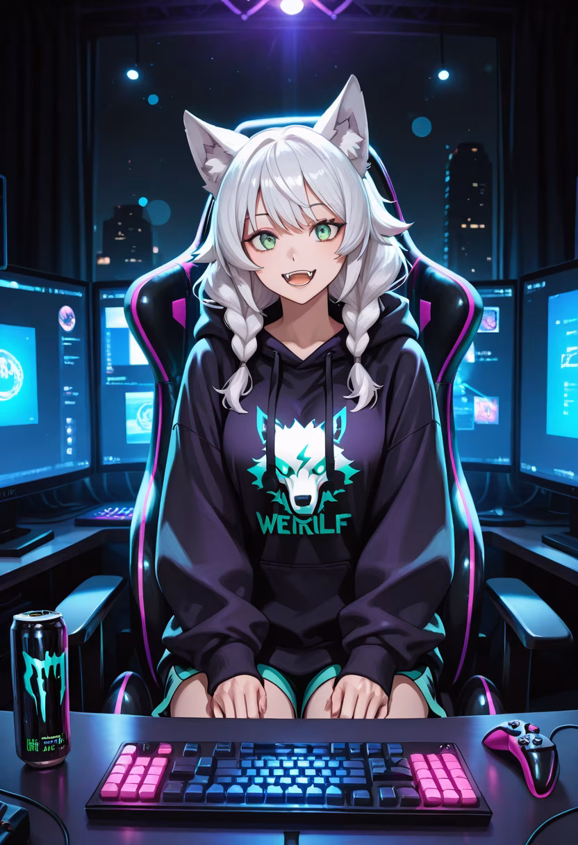 Late night grind, don't mind me. 🎮✨ Who else is playing tonight? #gaminglife #pcsetup #gamergirl #rgb #cozyvibes #nightowl #twitchstreamer #gamercommunity #setupinspiration #gaminggear #latehours #levelingup