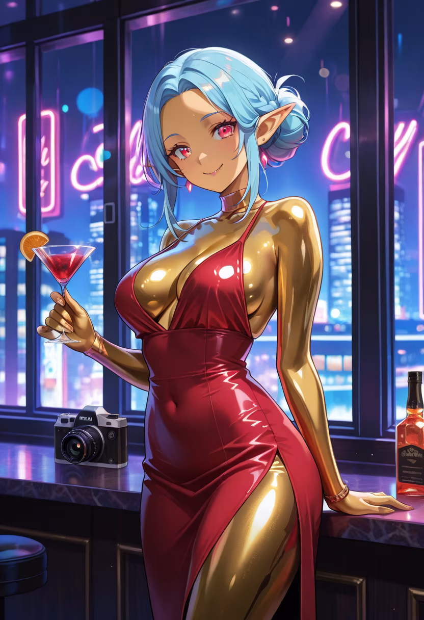 City lights and neon nights! 🥂✨ Nothing beats a spontaneous night out with my favorite drinks. Where should we head next? #nightout #neonvibes #citylife #cocktailbar #partytime #cheers #ootd #glam #nightlife #vibes #fun #weekendmood