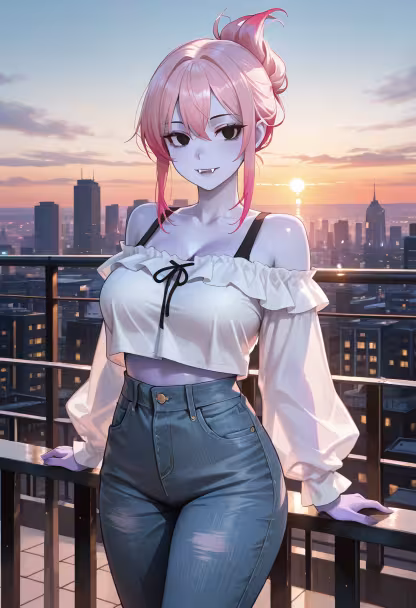 Chasing the last bits of golden hour before the city lights take over. ✨ Where should I go for dinner tonight? Let me know! 🌇 #goldenhour #aesthetic #rooftop #cityvibes #sunsetlover #ootd #noa #vibes #mood #citylights #goldenlight #skyline