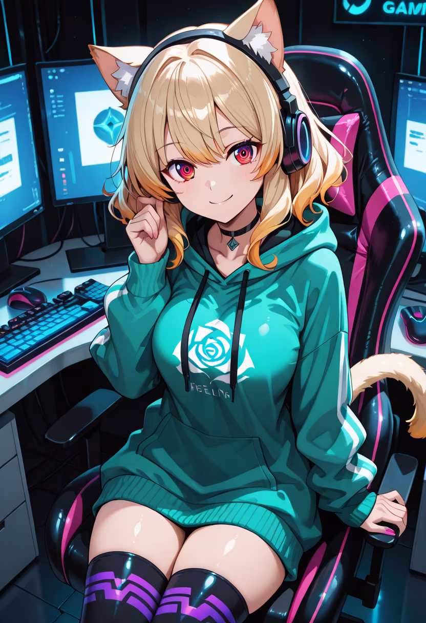 Finally got the new setup tuned just right! Who wants to hop on a lobby with me tonight? 🎮✨ #gaminglife #pcsetup #rgb #gamergirl #setupgoals #battlestation #streamerlife #gamingcommunity #nightvibes #cozygaming #techlife #gamestagram