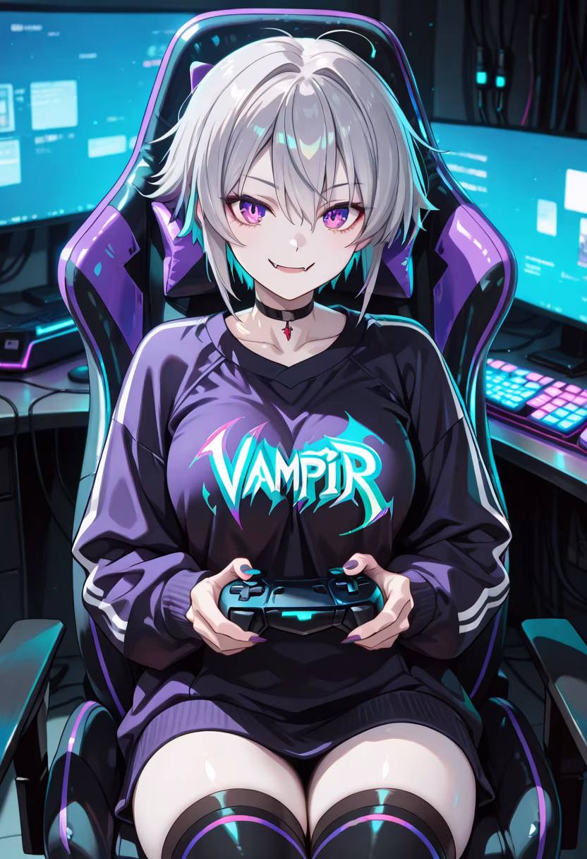 Late night grind! 🎮 Who else is obsessed with this game? Let me know what you're playing tonight! #gaming #gamergirl #pcsetup #rgb #nightowl #gamerlife #gamingcommunity #twitchstreamer #setupinspiration #cozygaming #lateplay #victory