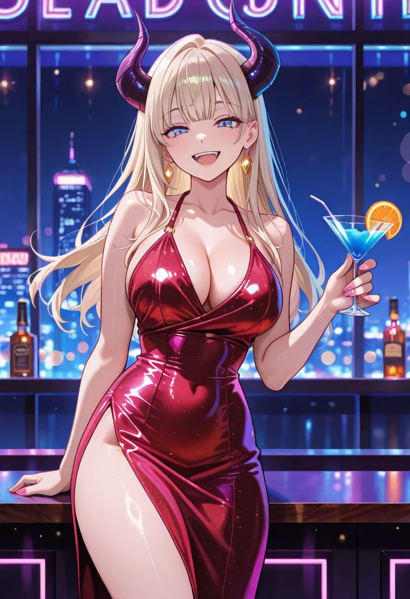 City lights and neon nights! ✨ Nothing beats a night out with the best cocktails in town. Who wants to grab a drink with me? 🍹🌃 #nightout #citylights #neonvibes #cocktailhour #nightlife #shioristyle #ootn #partyready #weekendvibes #cheers #nightclub #influencerlife