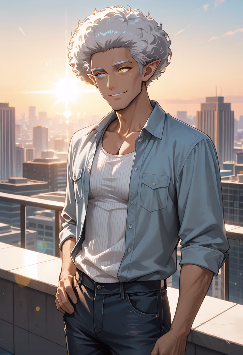 Chasing the last bit of warmth today. Hope your day is as bright as this sunset! 🌅✨ #goldenhour #sunsetvibes #chillmode #mensfashion #cityrooftop #goldenhourlight #goodvibes #aesthetic #menstyle #influencer #happydays #sunsetlovers