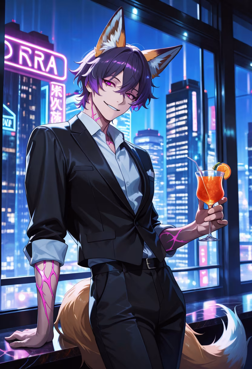 City lights and neon vibes tonight. Who's joining me for a drink? πΈβ¨ #nightout #citylife #neonlights #vibes #weekendmood #cocktails #mensstyle #nightlife #gentleman #ootd #fashion #instastyle