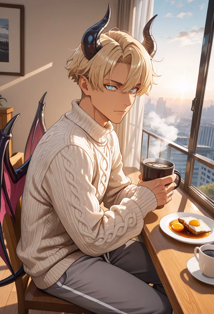 Early mornings are for the birds, but the coffee helps. Don't look at me like that, I'm barely awake yet. ☕️ #morningroutine #coffeelover #sunrise #messyhair #slowstart #tuesdayvibes #aesthetic #homebody #neutralaesthetic #wakingup #mood #cozyvibes