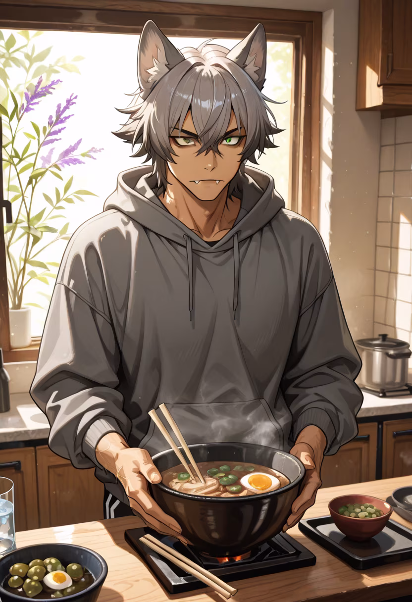 Don't get used to this, I just happened to make too much. Honestly, why are you staring? Eat it before it gets cold. 🍜✨ #ramen #homecooking #tsundere #chefmode #slurp #dinnerathome #foodie #cookingtime #kitchenvibes #dontstare #imnotnice #foodstagram