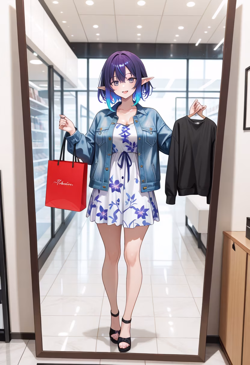 Treating myself to a little retail therapy today! Found the cutest outfit ever, should I post a try-on haul later? ✨🛍️ #shoppingday #retailtherapy #fashiongram #ootd #newclothes #mallvibes #styleinspo #shoppingaddict #treatyourself #dayout #animegirl #happyday