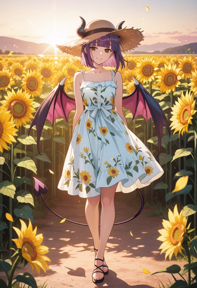 Soaking up the last bits of golden hour. 🌻✨ Hope your day is as bright as this sunset! #goldenhour #aesthetic #sunsetvibes #flowers #naturelover #goldenlight #dreamy #peaceful #summerdays #ootd #akari #vibes