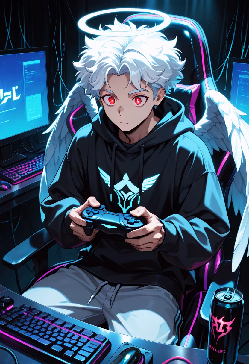 Finally finished the grind. Who's up for a round of ranked? 🎮✨ #gaming #pcsetup #rgb #gamerlife #kuudere #late #stayup #cyberpunk #setup #gamingroom #tech #keyboardwarrior
