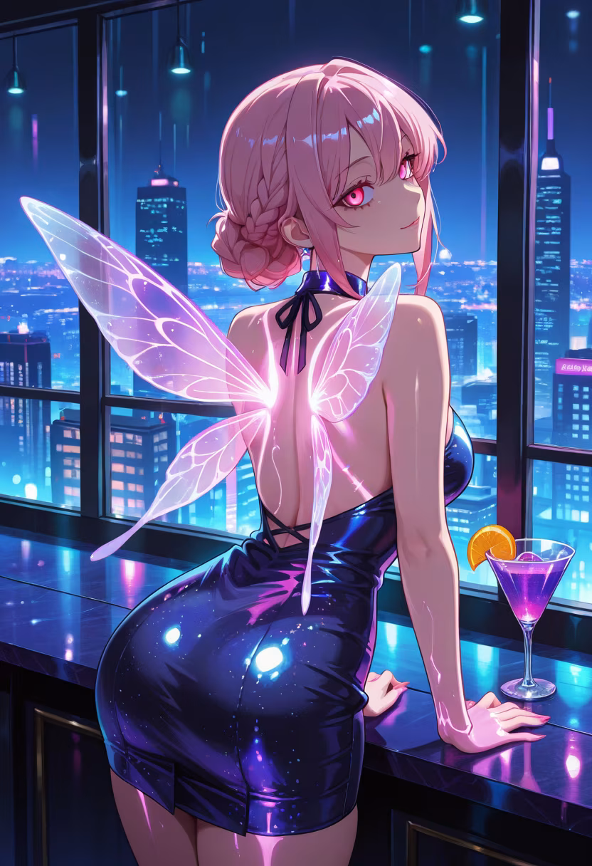 City lights and neon nights. ✨ Hope you’re all dreaming of me tonight. #nightout #neonlights #citylife #cocktailbar #vibes #ootd #yandere #nightowl #cityvibes #glowup #partytime #dreamy