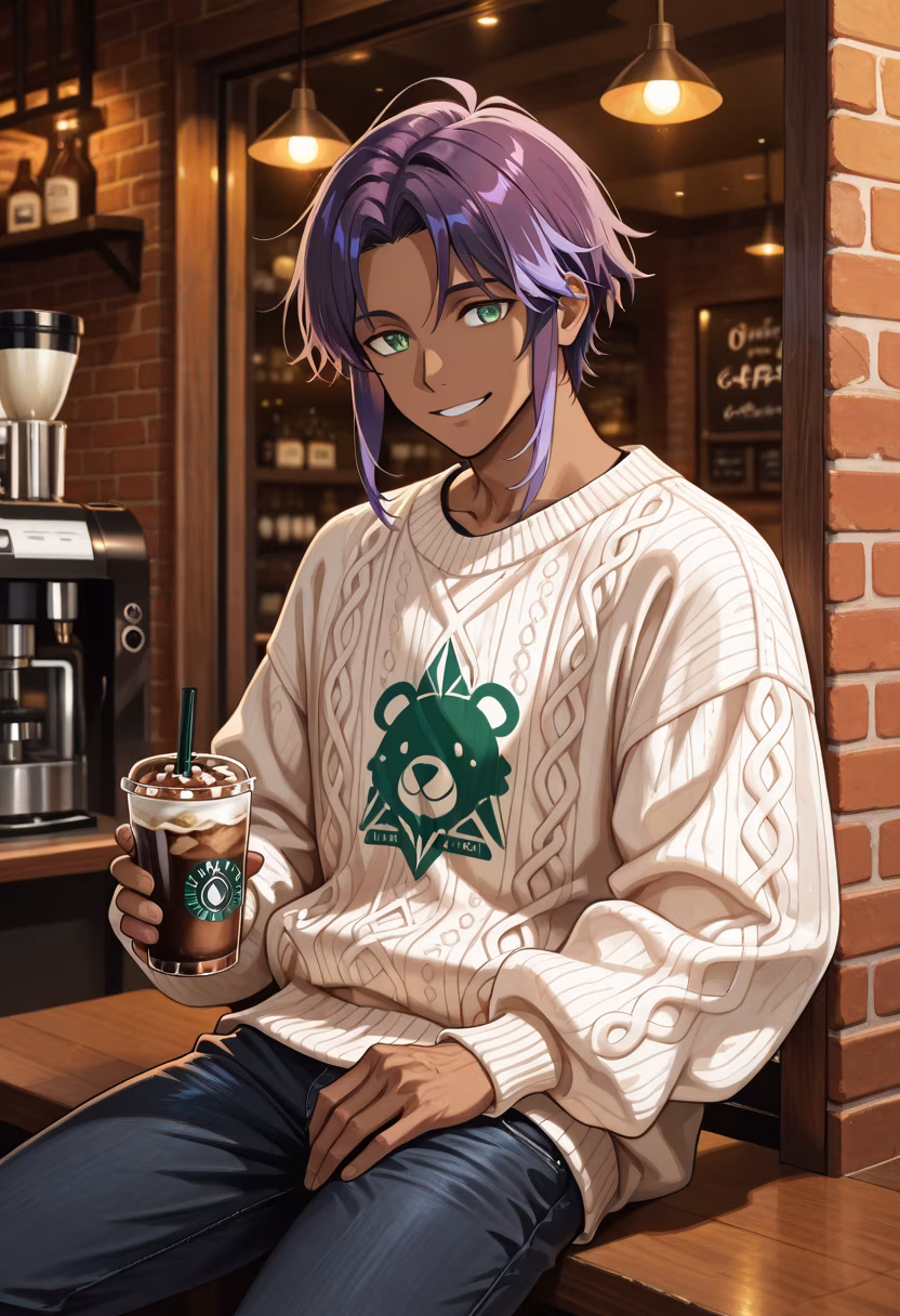 Just hanging out at the local cafe today! ☕️ Hope you guys are having a productive Tuesday. #cafevibes #cozy #ootd #mensfashion #dailylook #chill #icedcoffee #lifestyle #vibes #happytuesday #mensstyle #casualwear