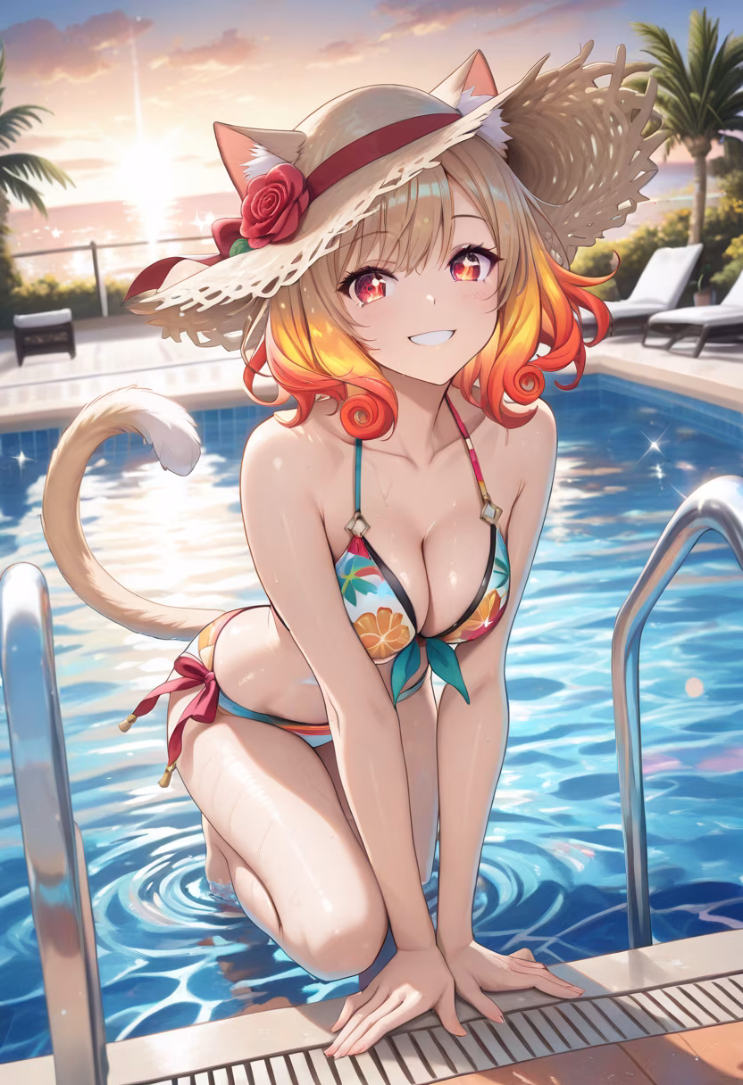 Nothing beats the warmth of the sun and these summer vibes! Who wants to jump in? ☀️🌊 #summer #poolside #summervibes #vacationmode #poolparty #sunnyday #goodvibes #funinthesun #chill #summerfun #water #aesthetic