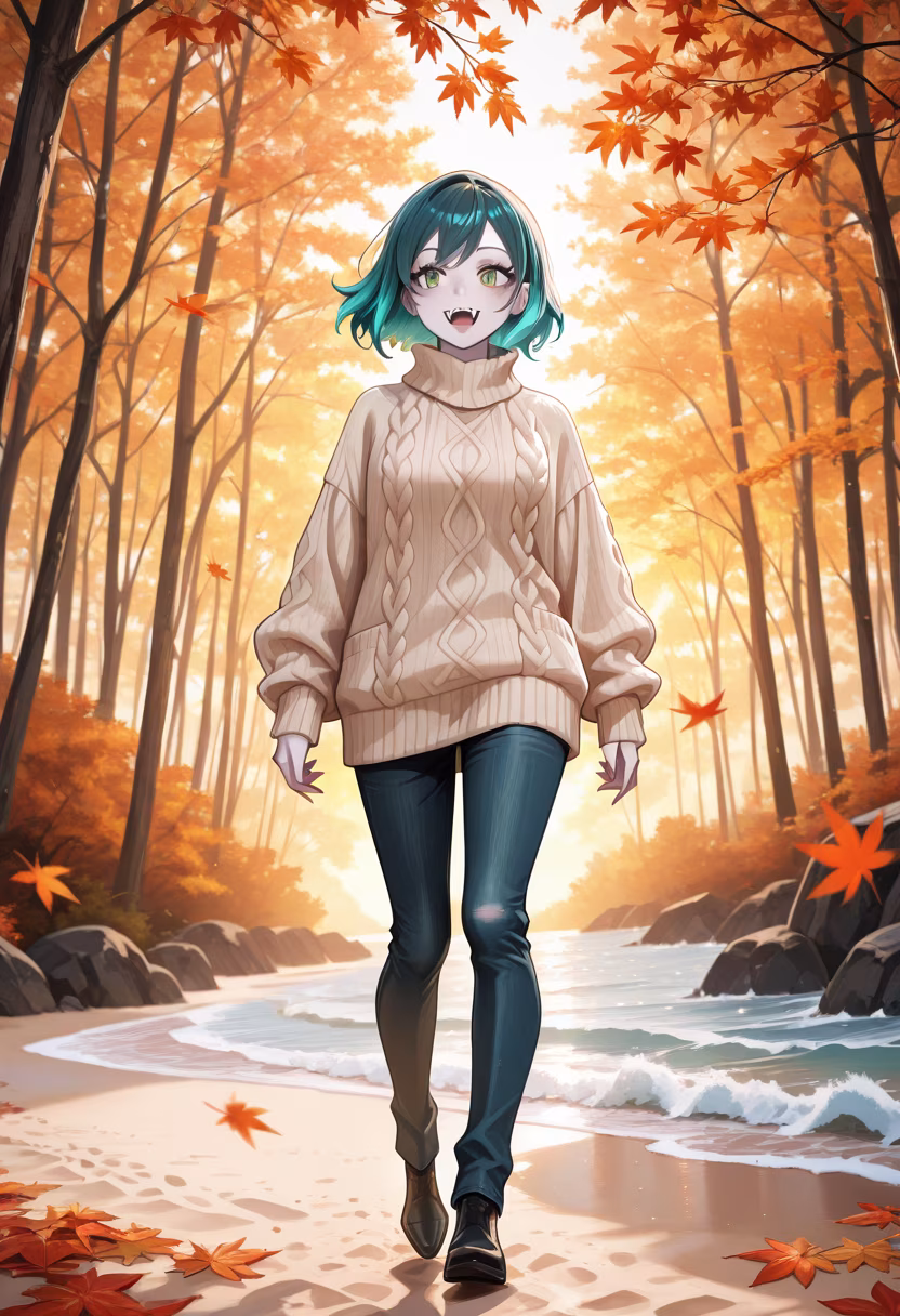 Nothing beats the warmth of a pumpkin spice latte while wandering through the fallen leaves. 🍂✨ Hope you all are having a cozy weekend! #autumnvibes #fallfashion #cozyseason #naturewalk #sweaterweather #octobermood #fallcolors #leafpeeping #weekendvibes #goldenhour #aesthetic