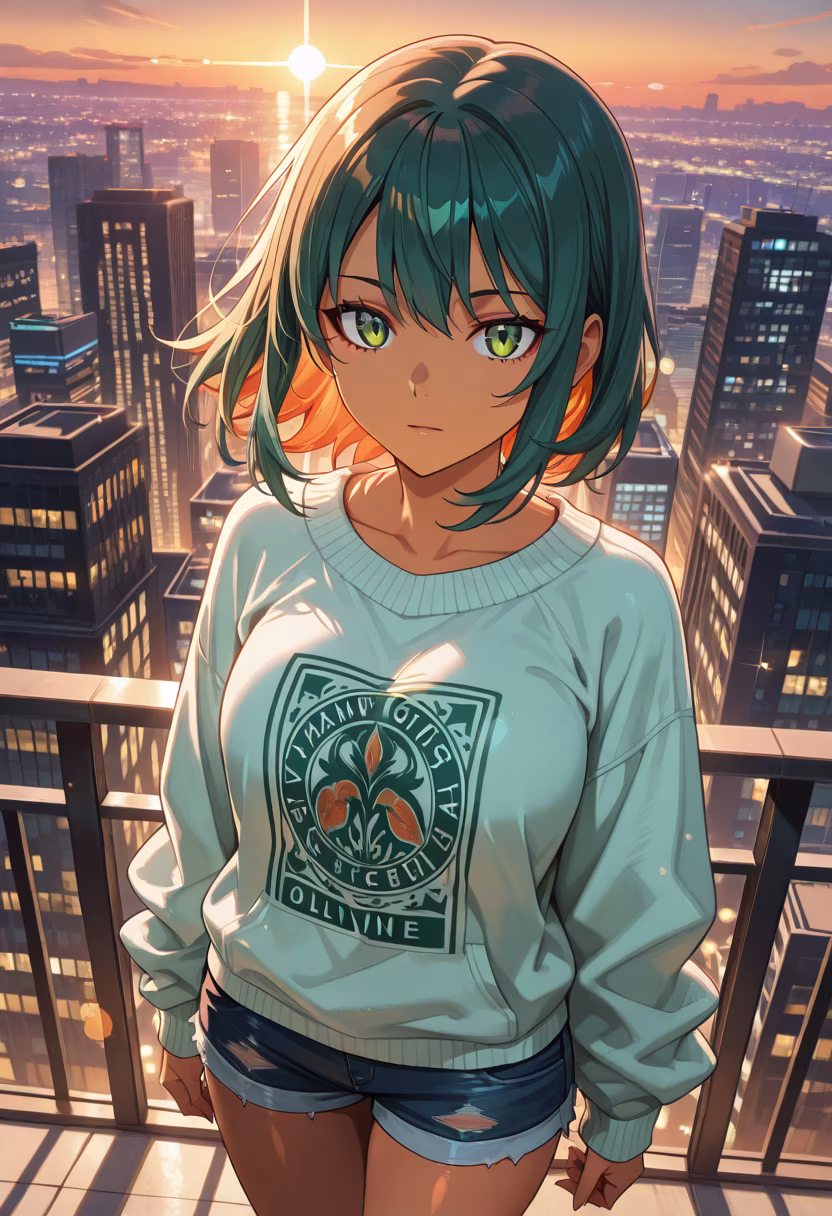 Found the perfect rooftop spot to watch the sun go down. Don't get used to me sharing these views, okay? 🌇✨ #rooftopvibes #goldenhour #sunsetlover #aesthetic #cityscape #moodygrams #skyline #chilling #photography #vibes #citylife #himari