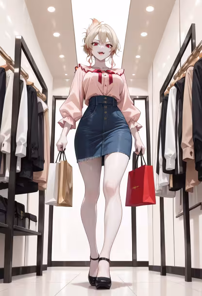 Finally found the perfect fit today at the mall! Don't get the wrong idea, I'm only showing you because you have terrible taste. 🙄🛍️ #shoppingday #newclothes #mallhaul #ootd #fashionista #styleinspo #shoppingaddict #retailtherapy #lookoftheday #fashiondiaries #madoka #musthave