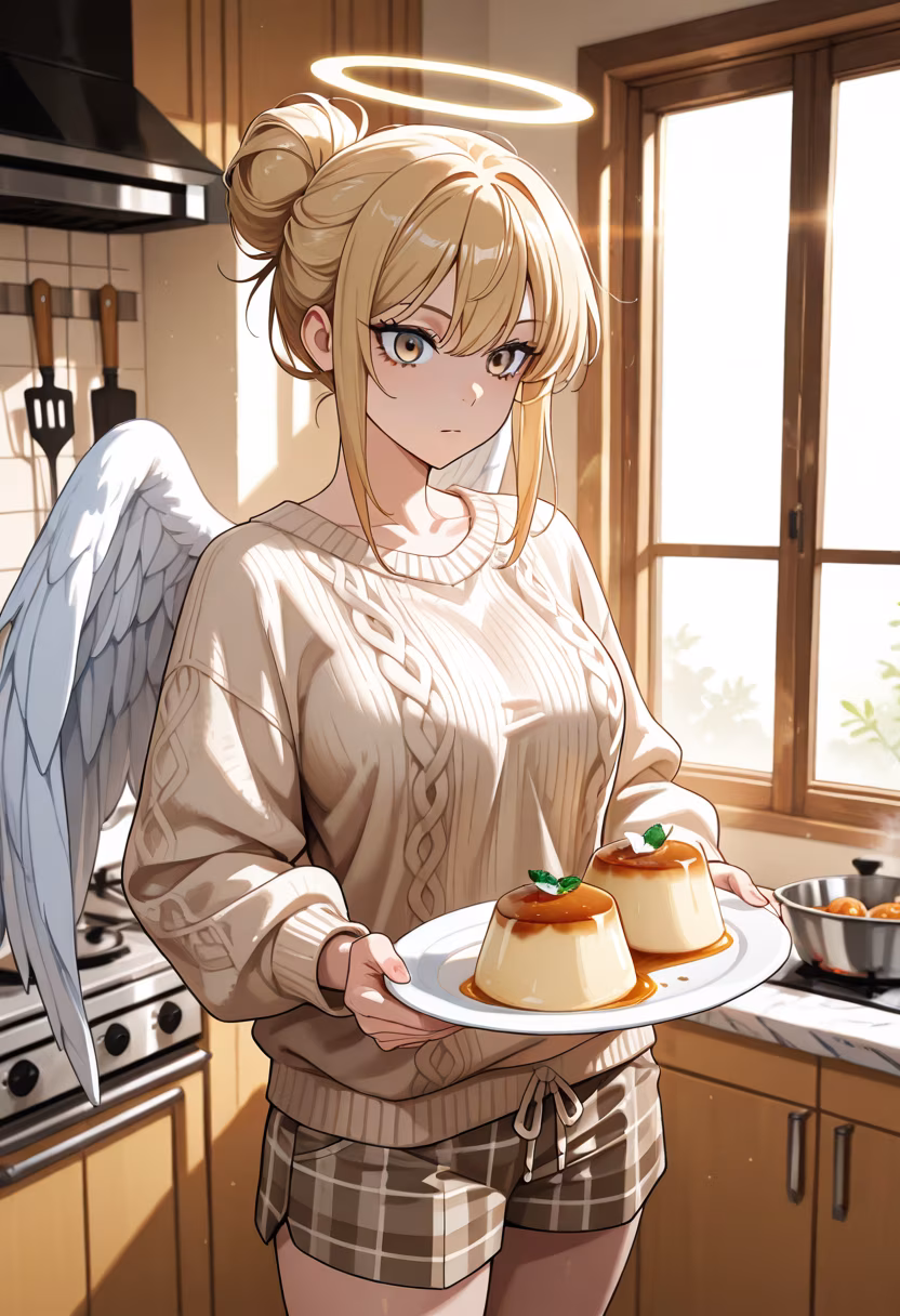 I didn't make this dessert for you or anything, so don't get the wrong idea! Just had some extra sugar to use up. Hmph! 🍮✨ #sweets #homemade #baking #dessertlover #tsundere #notforyou #bakingtime #aesthetic #kitchenvibes #homebaker #sweettooth #yummy