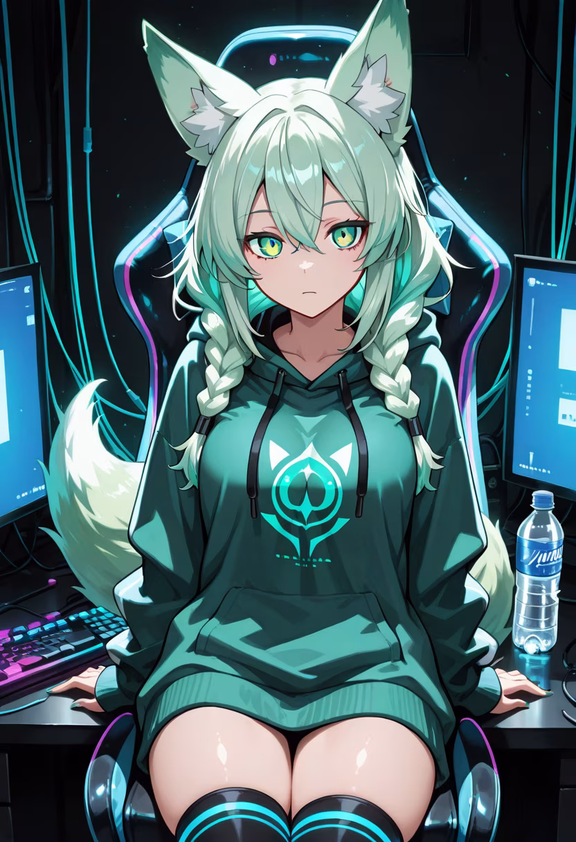Finally beat the final boss after five hours straight. My setup is glowing, but I'm exhausted. #gaming #gamerlife #pcsetup #rgb #tech #streamer #deskgoals #gamergirl #longnight #levelcomplete #cozyvibes #victory
