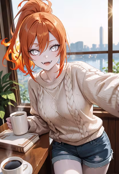 Just hanging out at the local cafe today! ☕️ Hope everyone is having a super productive afternoon. #cafevibes #cozyday #ootd #selfie #chill #weekendmood #aesthetic #coffeeaddict #studentlife #casualstyle #instagood #happy