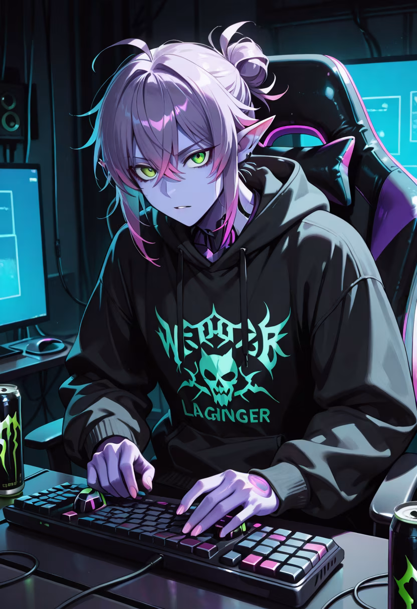 Late night grind sessions hit different. Who's hopping on for a match? 🎮✨ #gaming #pcsetup #gamerlife #rgb #twitchstreamer #nightshift #gamersofinstagram #setupinspiration #playstation #gamerguy #levelup #victoryroyale