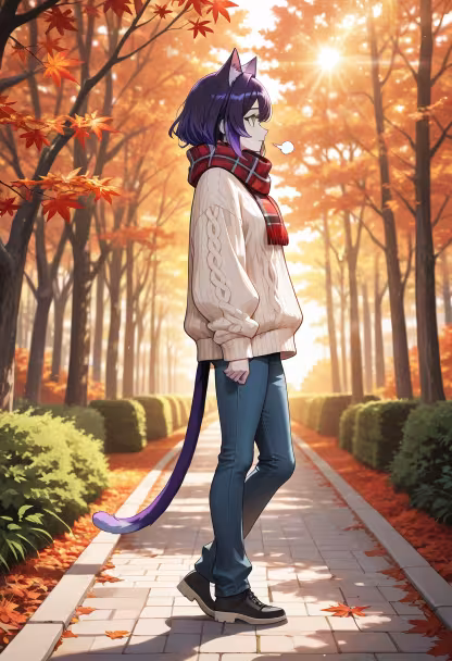 Nothing beats the warmth of a scarf on a chilly autumn day. 🍂 Walking through the park today and feeling so peaceful. #autumnvibes #cozyseason #fallfashion #naturewalk #parkstroll #leaves #sweaterweather #octobermood #peaceful #mindful #influencerstyle #autumncolors