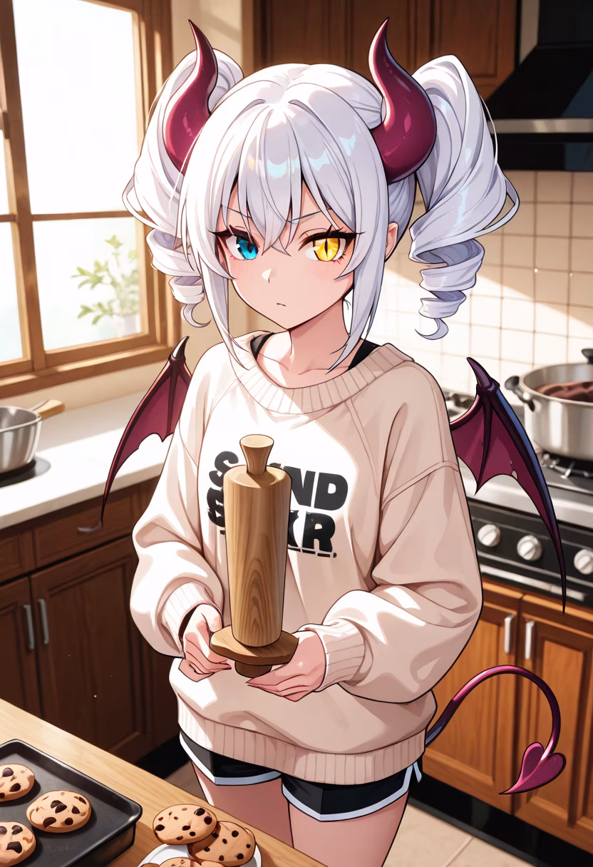 I didn't burn the kitchen down, so don't get any ideas! Just made some fresh cookies, you want one or what? #baking #cookies #kitchenlife #homebaker #tsundere #sweets #homemade #bakingday #foodstagram #dessertlover #cookingram #yummy