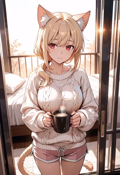 Watching the sunrise with my favorite cup of coffee. Finally feeling rested and ready for the day ahead. ☕️✨ #morningvibes #sunrise #cozy #coffeeaddict #newday #homelife #morningroutine #peaceful #slowliving #dandere #goodmorning #blessed