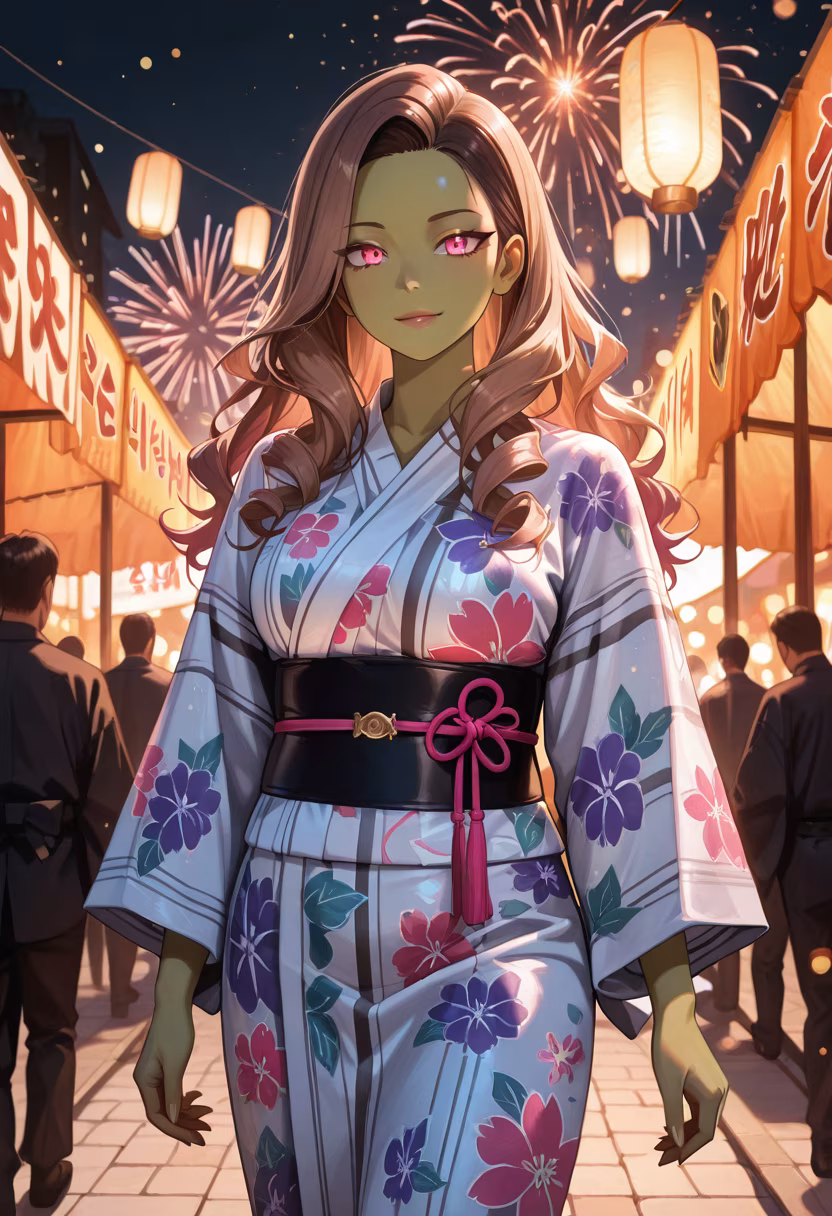 Itβs finally festival season! π The fireworks were actually pretty nice tonight, not that I care if you were watching or not. #summerfestival #fireworks #yukata #tsundere #summernights #japanesefestival #festivalvibes #nightout #aesthetic #ootd #summerstyle #mei