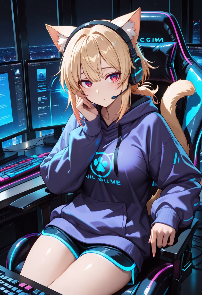 Finally finished my setup, time to grind some levels! 🎮 Anyone else pulling an all-nighter? #gaming #gamerlife #pcsetup #rgb #cozyvibes #controller #nightowl #gamergirl #streamer #setupinspiration #playtime #levelingup
