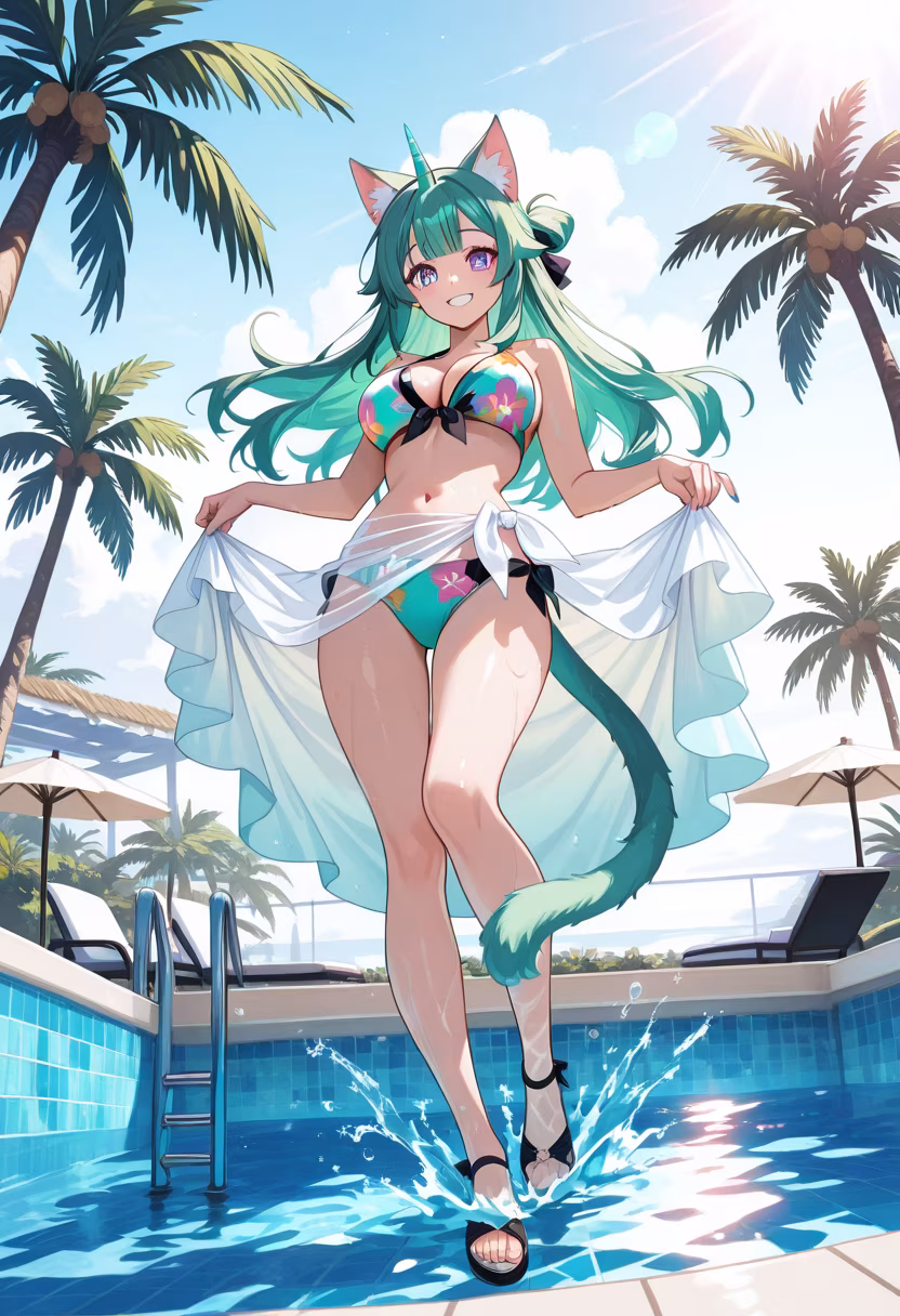 Nothing beats the warmth of the sun and a perfect summer day by the water! ☀️🌊 Who else is hitting the pool today? #summer #poolside #summervibes #vacationmode #sunshine #chilling #poolparty #happy #summertime #goodvibes #lifestyle