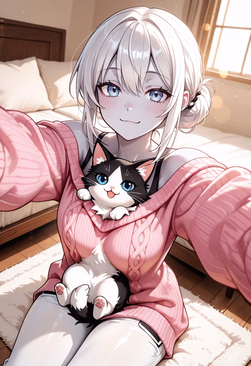 Finally got this little fluffball to sit still for a selfie! Isn't he just the cutest partner in crime? #catmom #weekendvibes #catlife #lazyday #furbaby #kittensofinstagram #cutepetclub #petstagram #meow #cuddlebuddy #cozyvibes #catlover