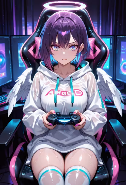 Late night grind! Don't worry, I'm watching you even when I'm winning. 🎮💜 #gaminglife #pcsetup #gamergirl #rgb #cozyvibes #nightowl #twitchstreamer #gamingcommunity #setupinspiration #playstation #playtime #yanderemood