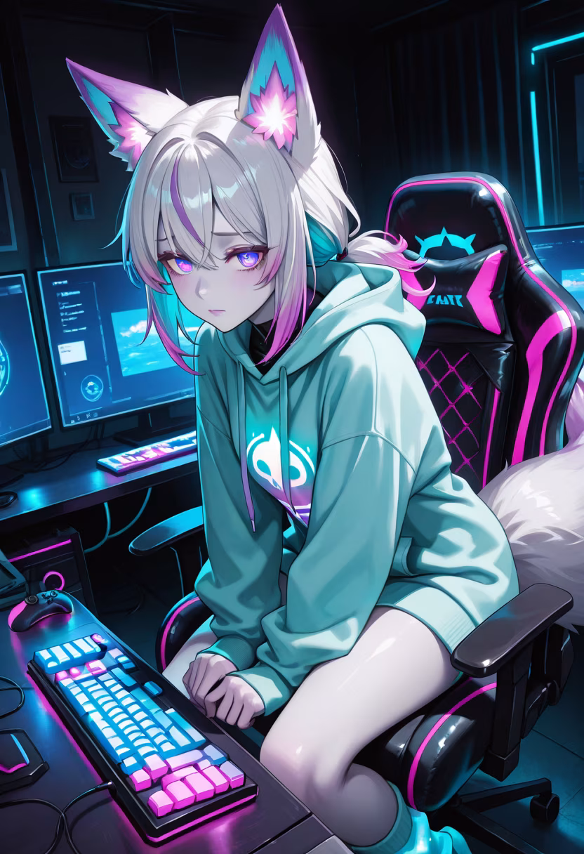 Finally got the new keyboard setup finished, now it's time for a long grind session! 🎮✨ Who else is playing tonight? #gaming #gamerlife #pcsetup #rgb #setupgoals #battlestation #gamergirl #chillvibes #nightowl #gamingcommunity #gamingsetup #keyboard