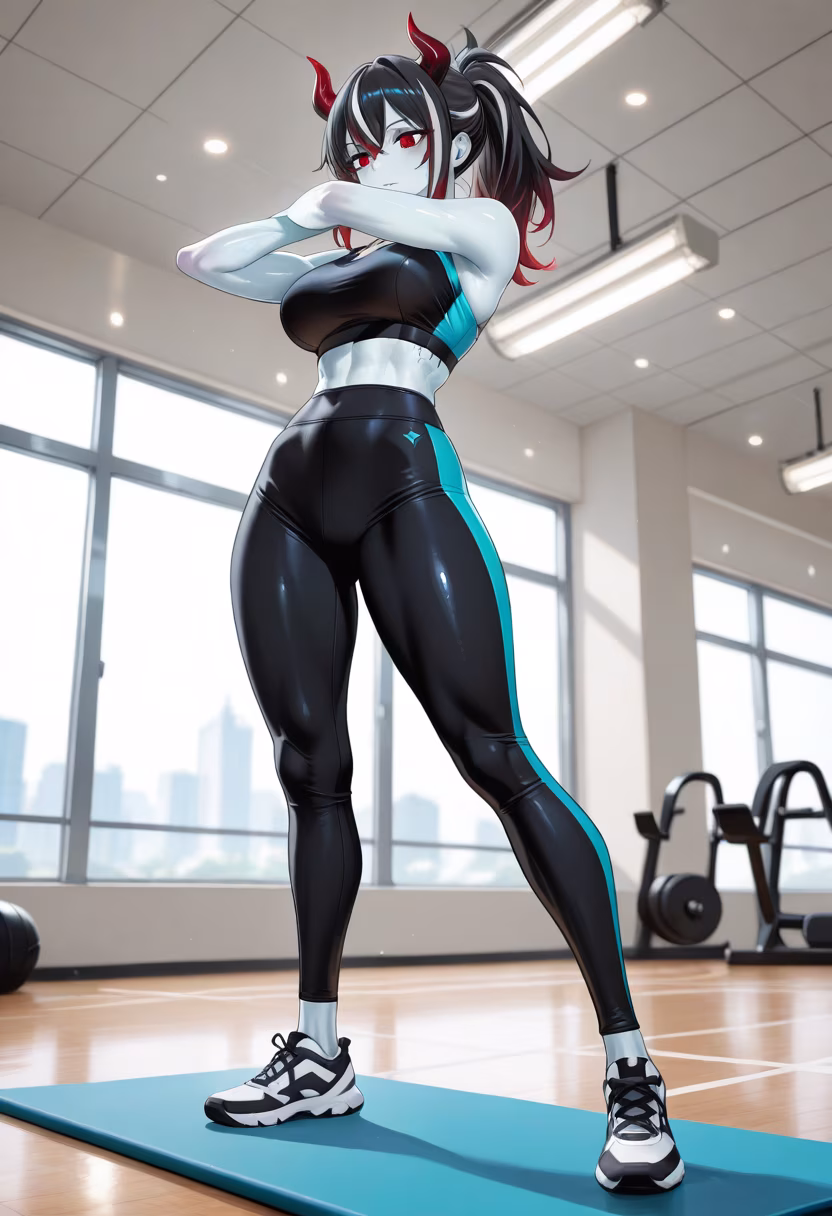 Crushing my goals today, even if it feels like the whole world is watching. Who else is hitting the gym today? 💪✨ #fitnessjourney #gymmotivation #gains #workoutroutine #fitlife #emiko #healthylifestyle #sweatlife #gymgrind #trainingday #focus #noexcuses