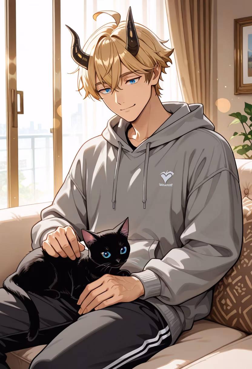 Spending the afternoon with this little troublemaker. Even he knows who he belongs to, right? 🐈‍⬛🖤 #catdad #cozyvibes #petstagram #meow #chillday #myfavorite #kittenlove #lazysunday #weekendmood #aesthetic #boyswithcats #homebody