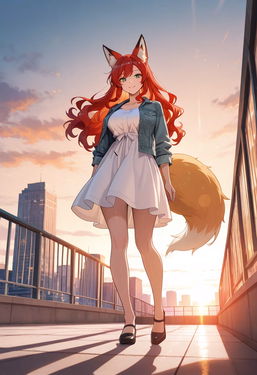 Found the perfect spot to catch the golden hour! Hope your day is as bright as this sunset. ✨🌇 #goldenhour #sunsetvibes #aesthetic #ootd #rooftopview #citylife #goldenlight #glowup #photooftheday #vibes