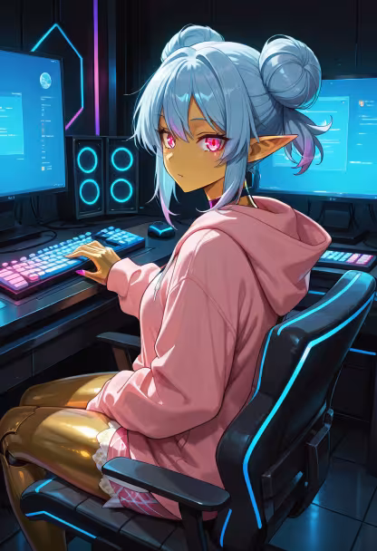 Finally beat that level! My setup is officially complete and I am not leaving this chair tonight. Any game suggestions? #gaminglife #pcsetup #gamergirl #rgb #setupgoals #battlestation #streamer #gamingcommunity #nightshift #levelup #gamer #videogames