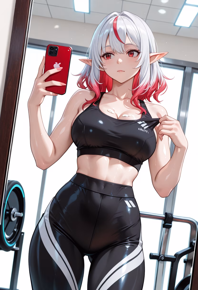 Crushing my goals today! Nothing feels better than a solid session at the gym. Who else is hitting the weights today? 💪✨ #gymlife #fitnessjourney #workoutmotivation #gains #healthy #fitlifestyle #determination #gymselfie #workhard #sweat #activewear #training