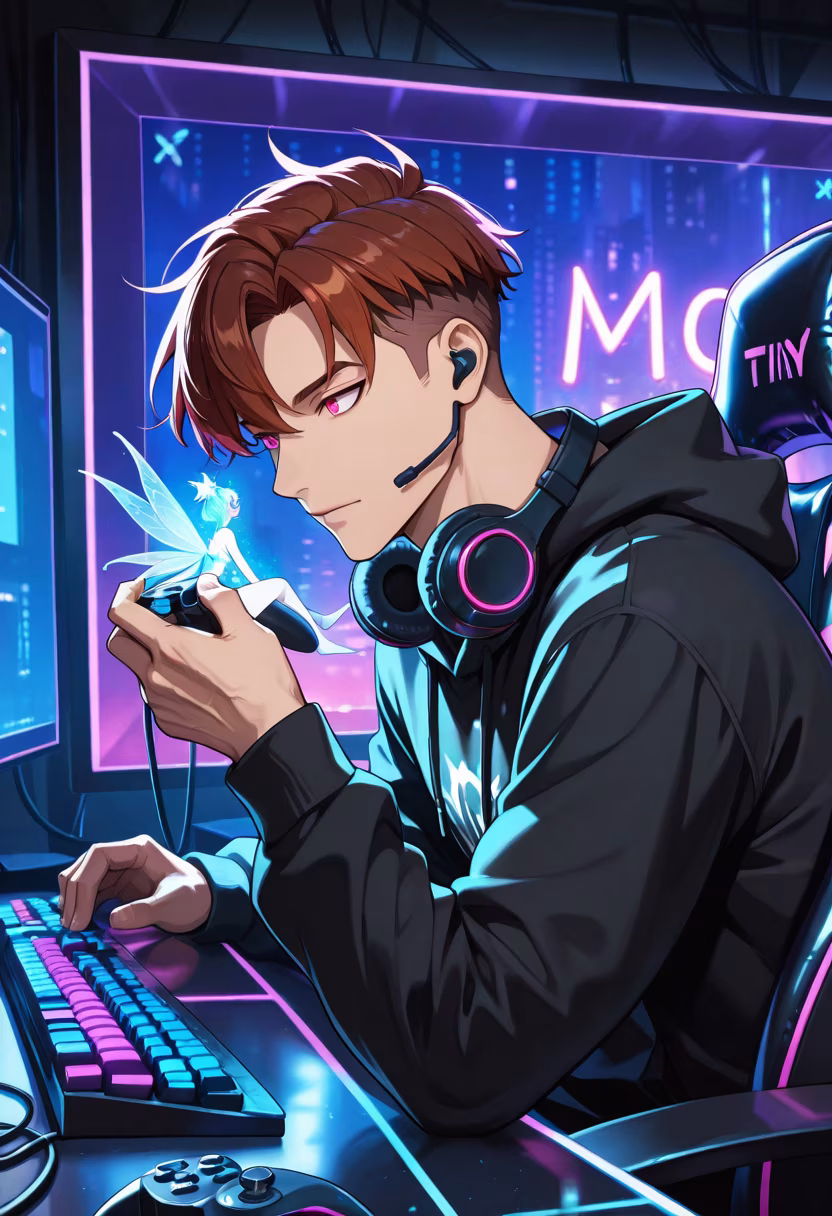 Finally finished my new PC setup! Who wants to hop on a lobby tonight? 🎮✨ #gaminglife #pcsetup #rgb #gamer #streamer #setupgoals #battlestation #gamingcommunity #nightmode #tech #gaming #vibes